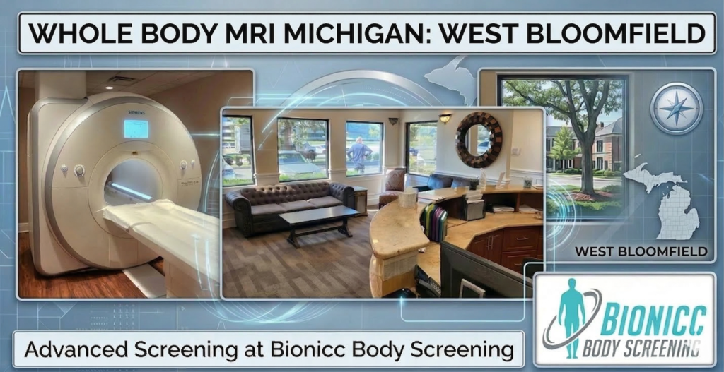 Bionicc offers whole body MRI Michigan West Bloomfield scans in Southfield.