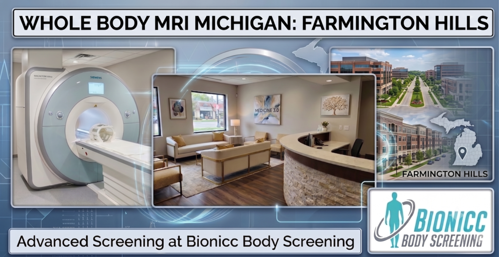 Whole Body MRI Farmington Hills, MI | Bionicc Body Screening | Southfield, MI If you're searching for whole body MRI Michigan Farmington Hills, visit Bionicc Body Screening in Southfield.